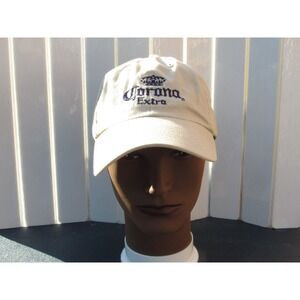 Nissun Corona Extra Beer Logo Baseball Cap Dad Hat Adjustable Beige Navy